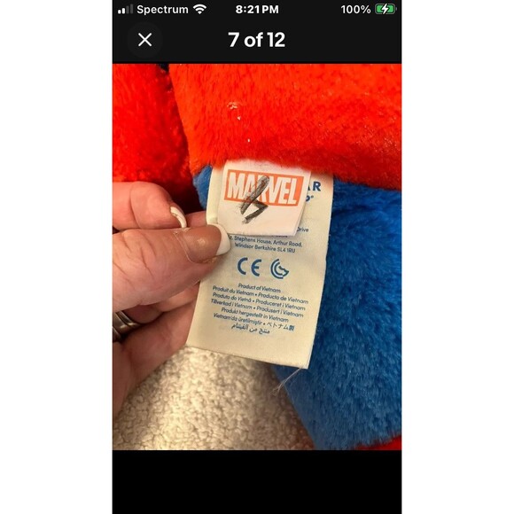 Lot Of Build A Bear Teddy Bears - BAB - Pink, Captain America And Black Bear - Picture 8 of 15